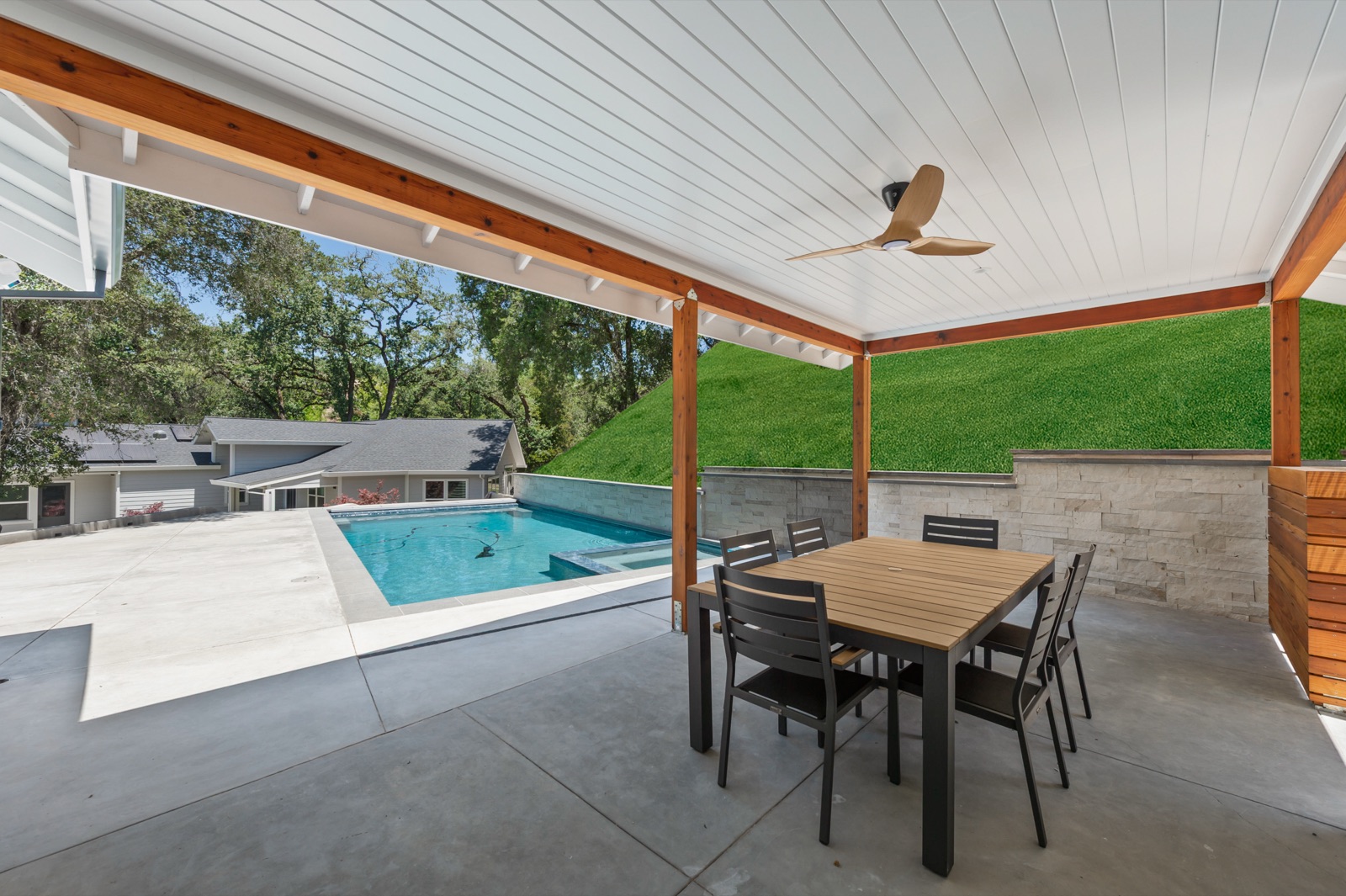 Interior of a custom-built accessory dwelling unit