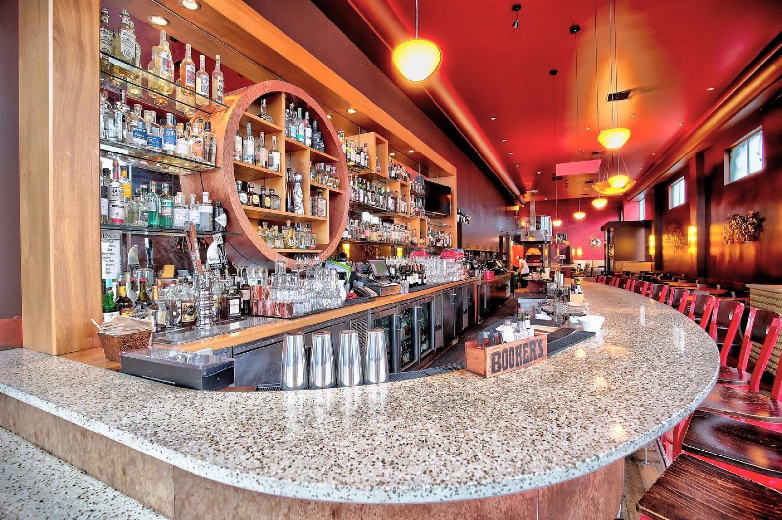 Bar seating area in the Jackson's Bar & Oven expansion